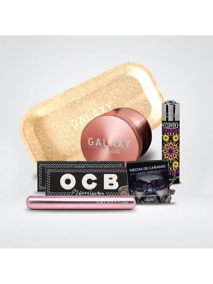 Pack Moledor Aluminio Case Rose Gold 38Mm -Galaxy 1