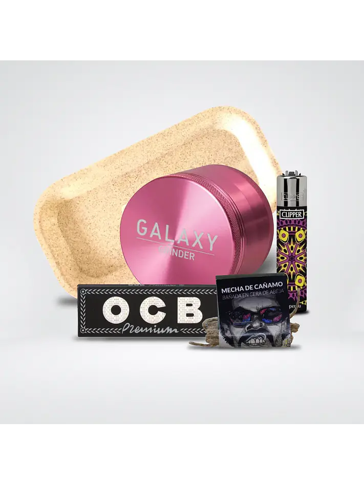 Pack Moledor Aluminio Pink 63Mm - Galaxy 1