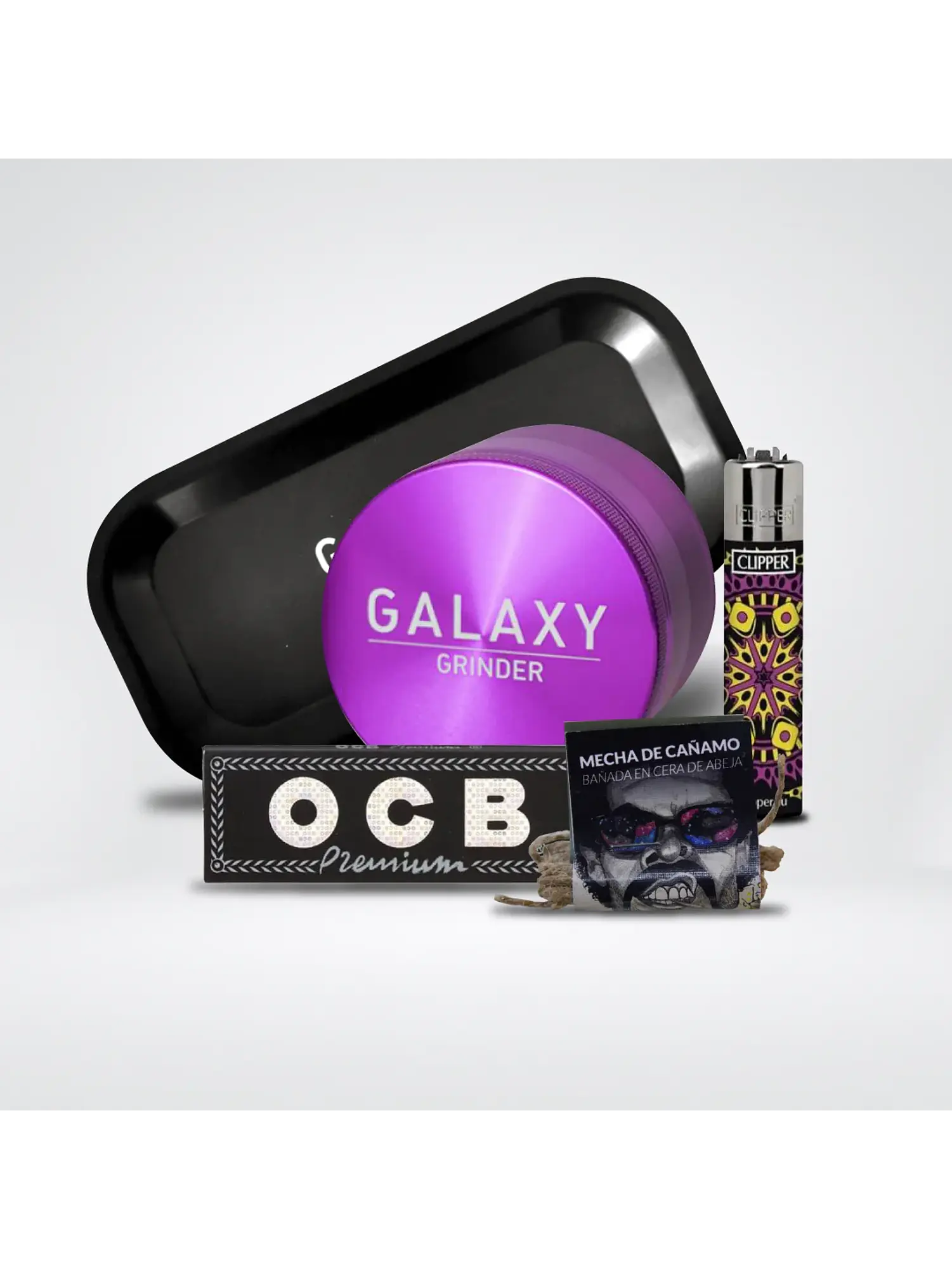 Pack Moledor Aluminio Purple 63Mm - Galaxy 1