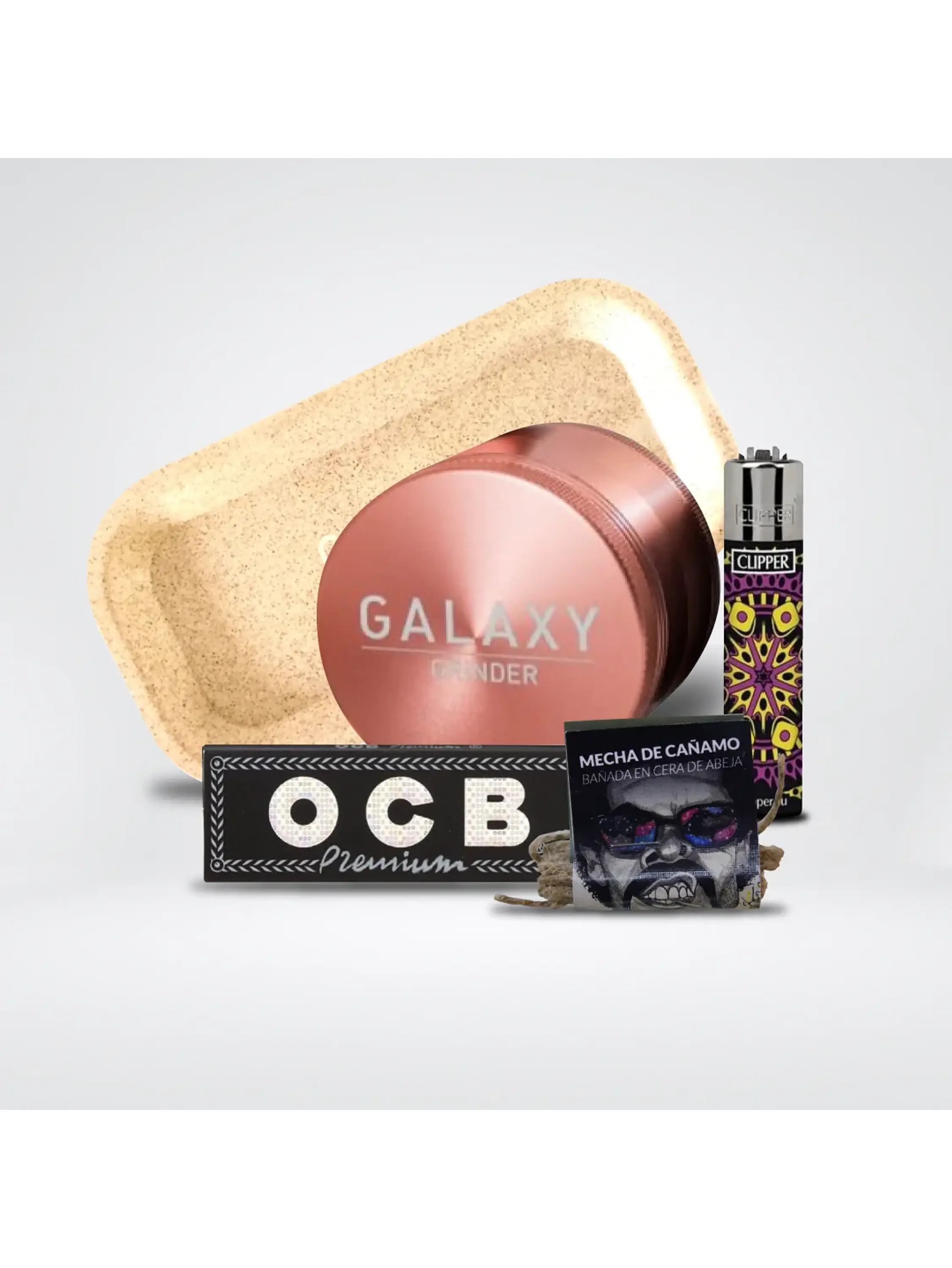 Pack Moledor Aluminio Rose Gold 63Mm - Galaxy 1