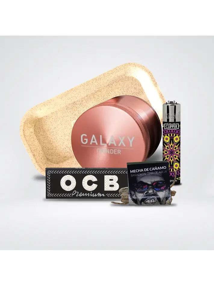 Pack Moledor Aluminio Rose Gold 63Mm - Galaxy 1