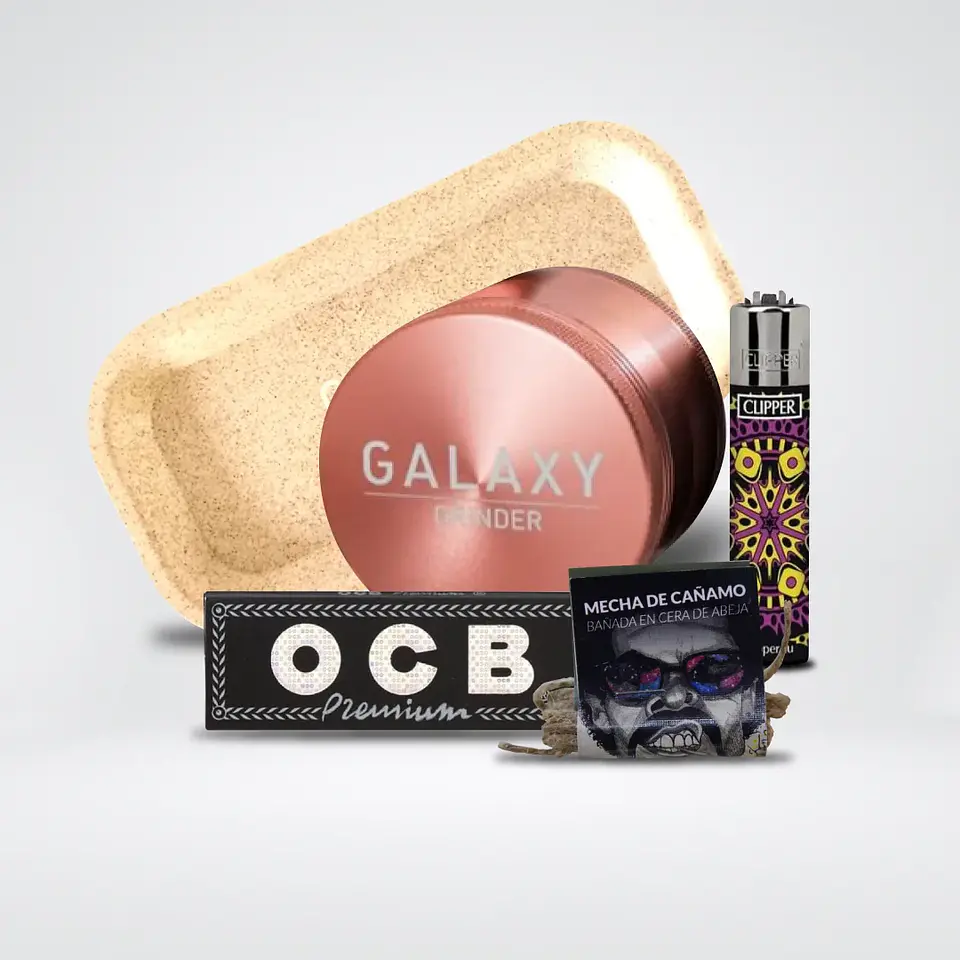 Pack Moledor Aluminio Rose Gold 63Mm - Galaxy 1
