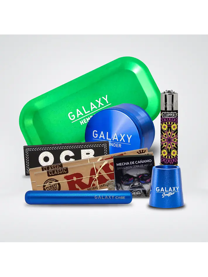 Pack Moledor Aluminio Pro Blue 38Mm - Galaxy 1