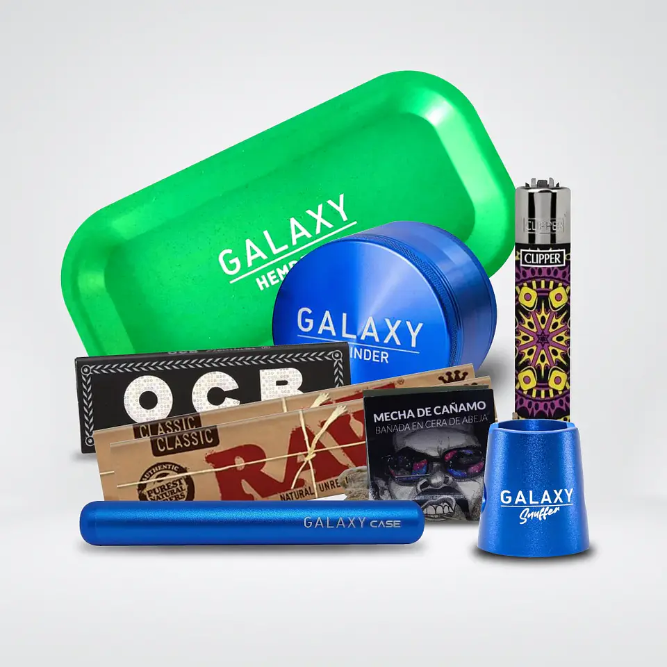 Pack Moledor Aluminio Pro Blue 38Mm - Galaxy 1