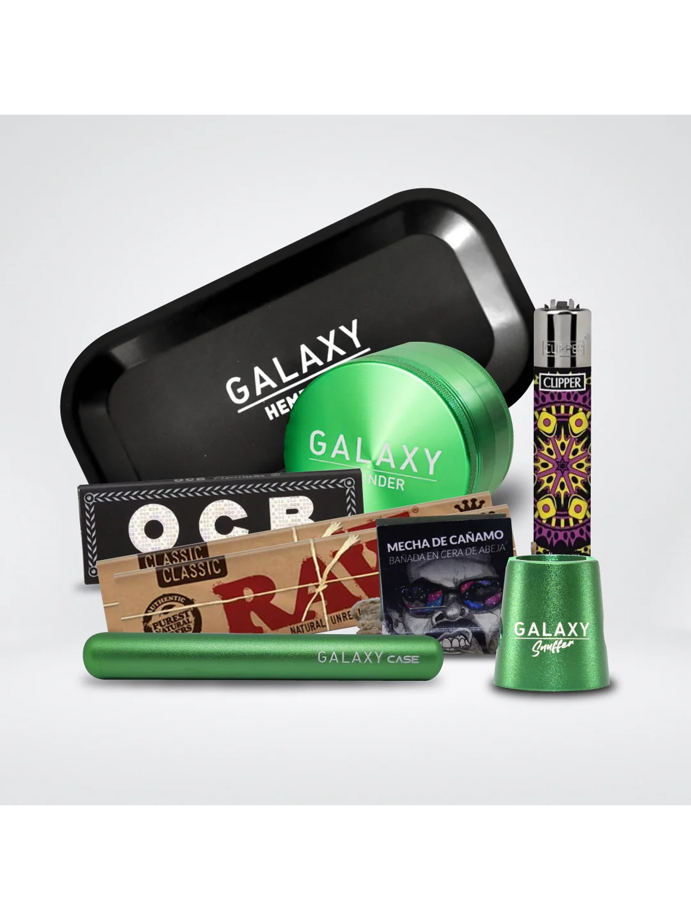 Pack Moledor Aluminio Pro Green 38Mm - Galaxy 1