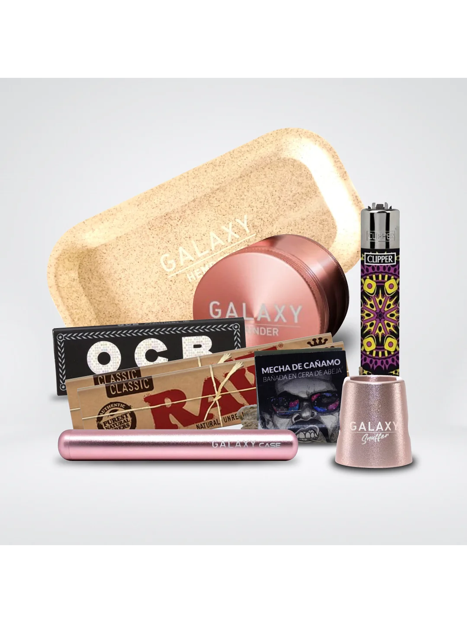 Pack Moledor Aluminio Pro Rose Gold 38Mm - Galaxy 1