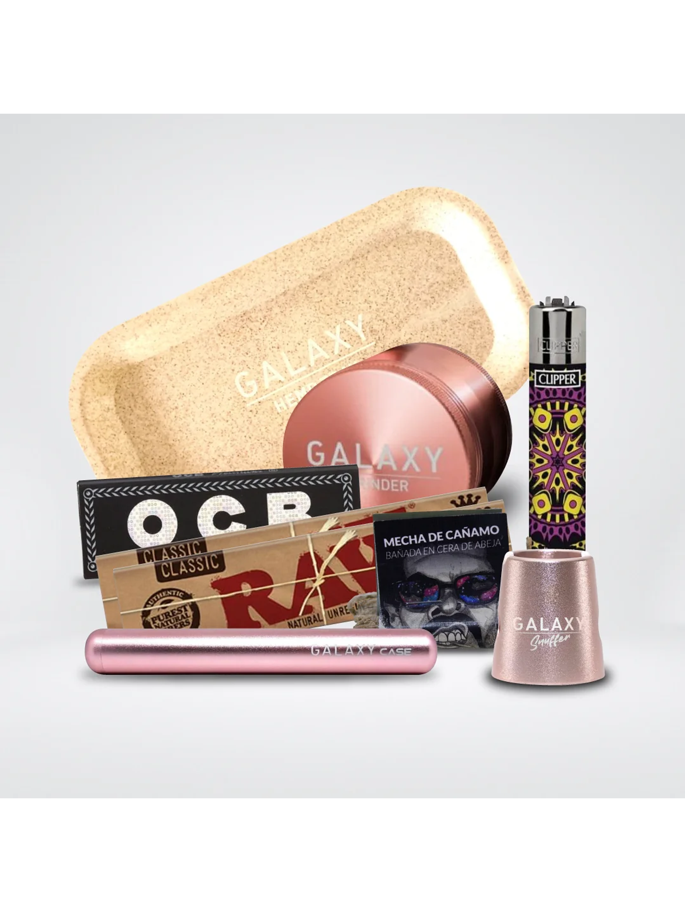 Pack Moledor Aluminio Pro Rose Gold 38Mm - Galaxy 1