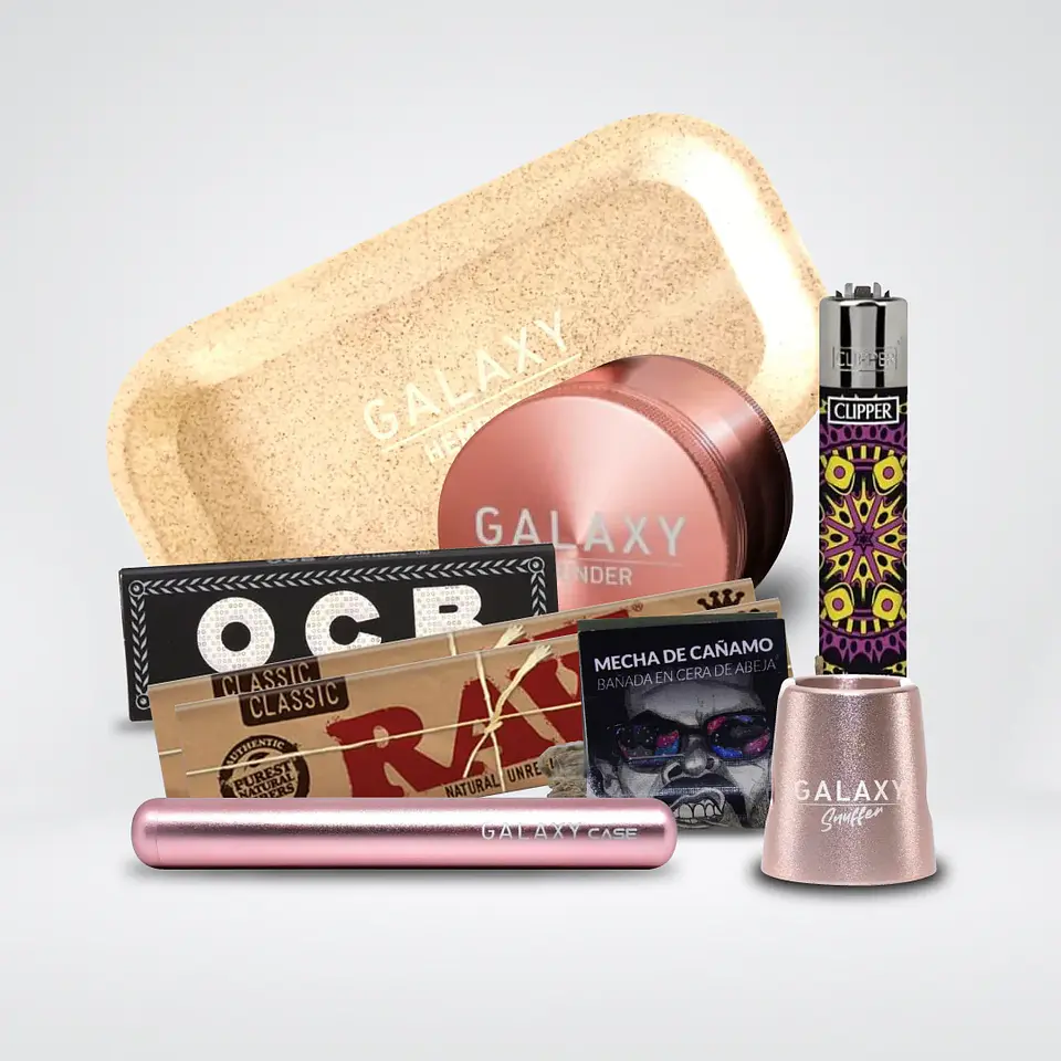 Pack Moledor Aluminio Pro Rose Gold 38Mm - Galaxy 1