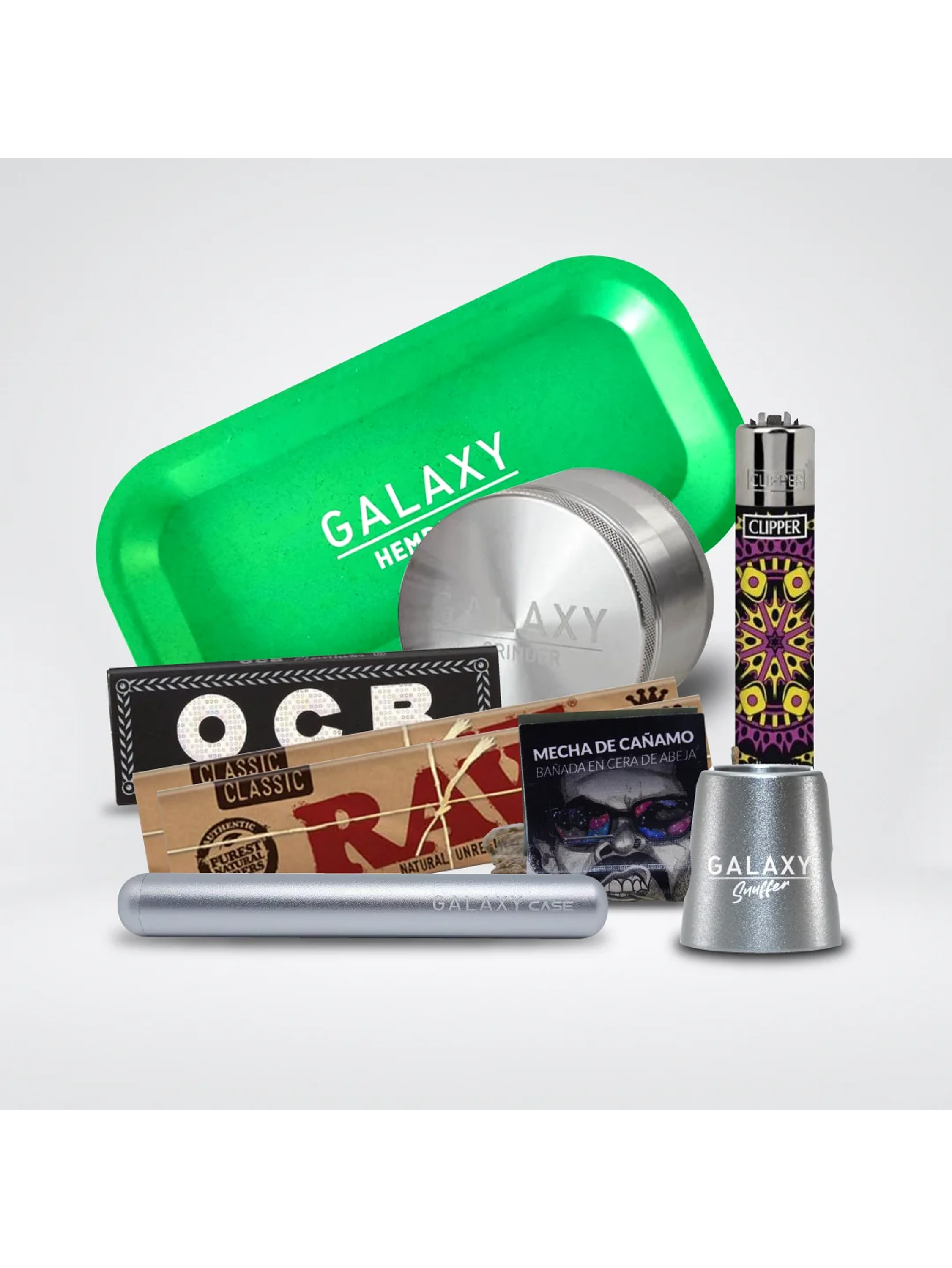 Pack Moledor Aluminio Pro Silver 38Mm - Galaxy 1