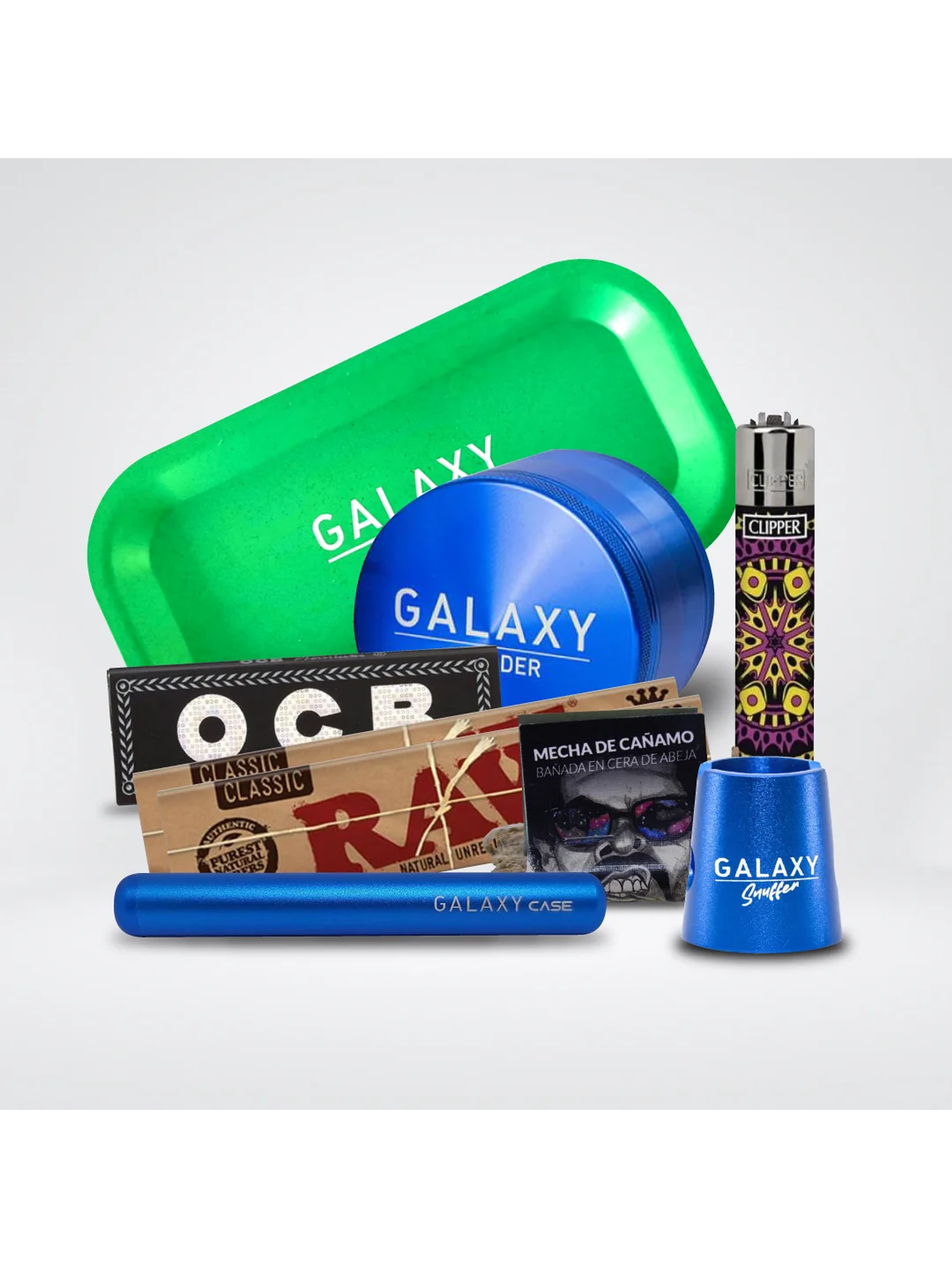 Pack Moledor Aluminio Pro Blue 55Mm-Galaxy 1