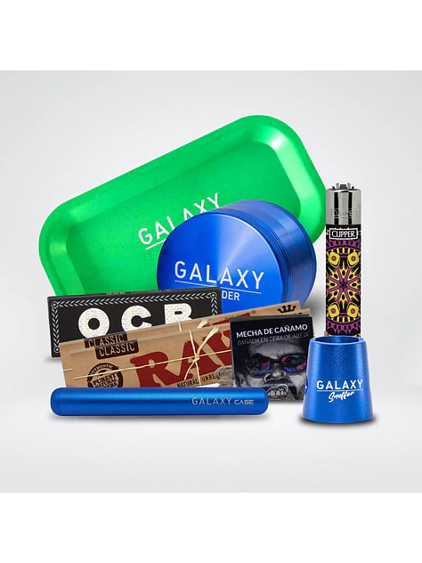 Pack Moledor Aluminio Pro Blue 55Mm-Galaxy 1