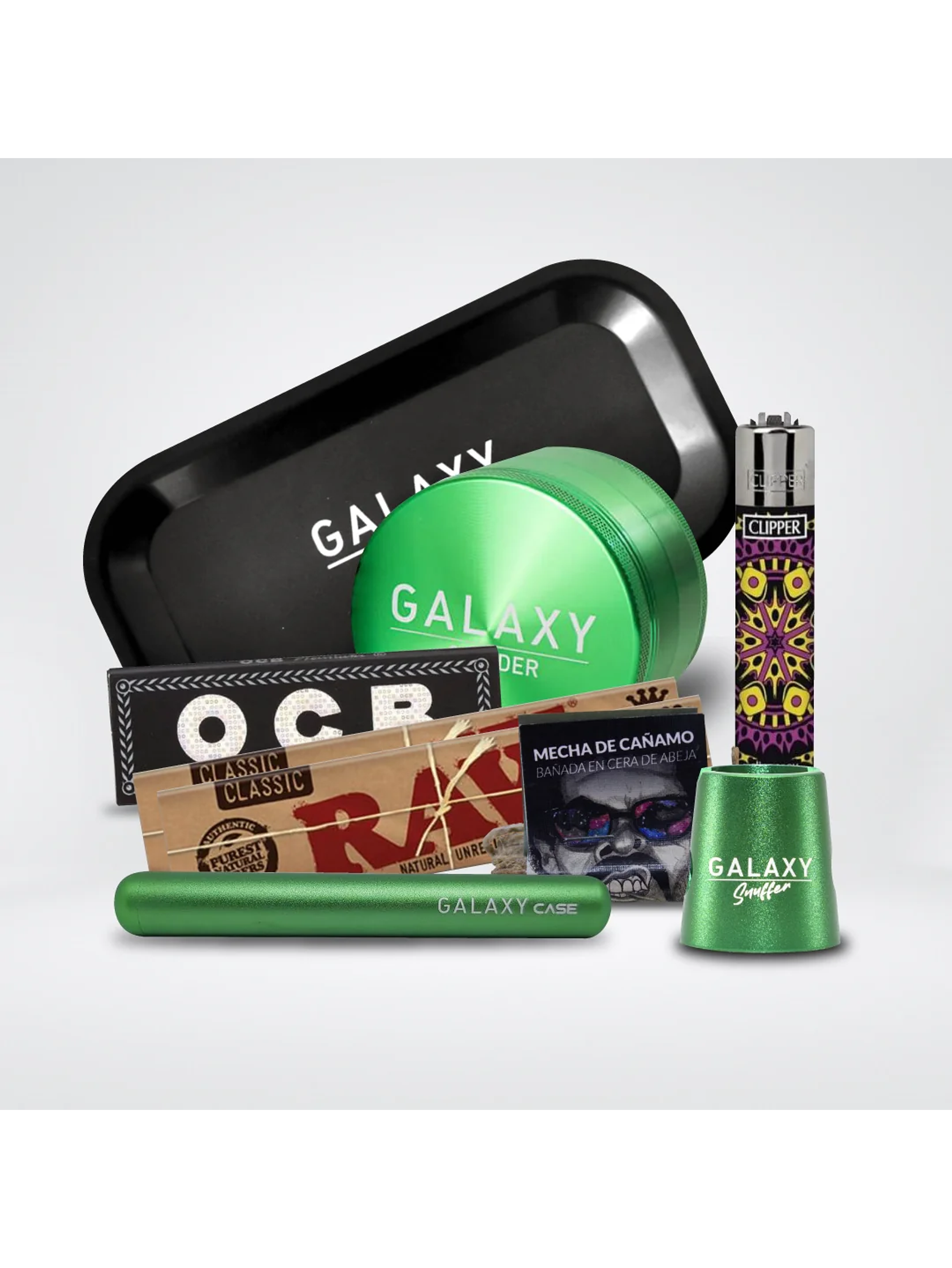 Pack Moledor Aluminio Pro Green 55Mm-Galaxy 1