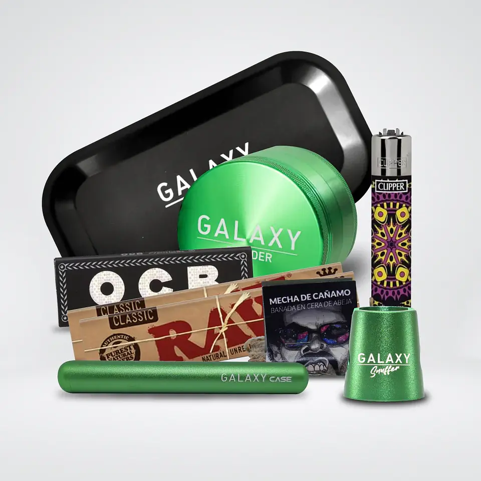 Pack Moledor Aluminio Pro Green 55Mm-Galaxy 1