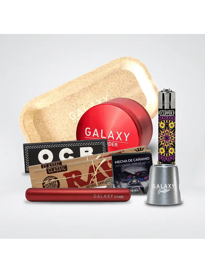 Pack Moledor Aluminio Pro Red 55Mm-Galaxy 1