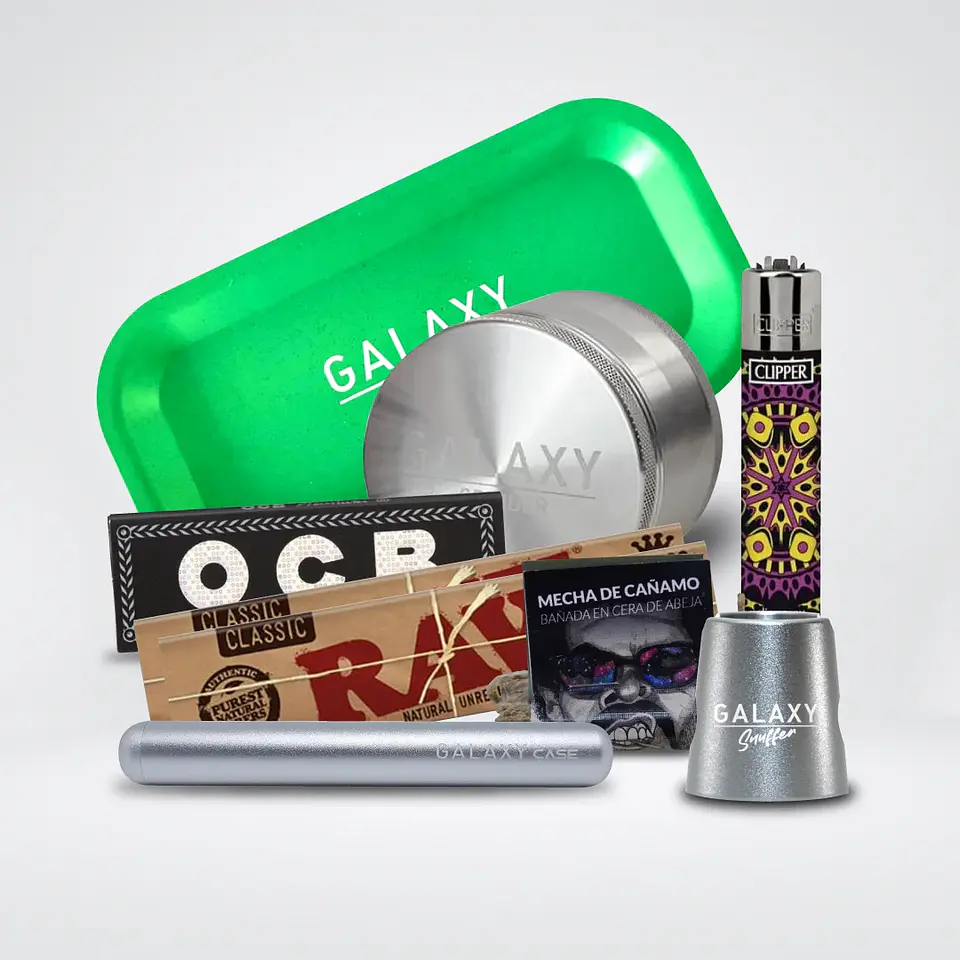 Pack Moledor Aluminio Pro Silver 55Mm-Galaxy 1