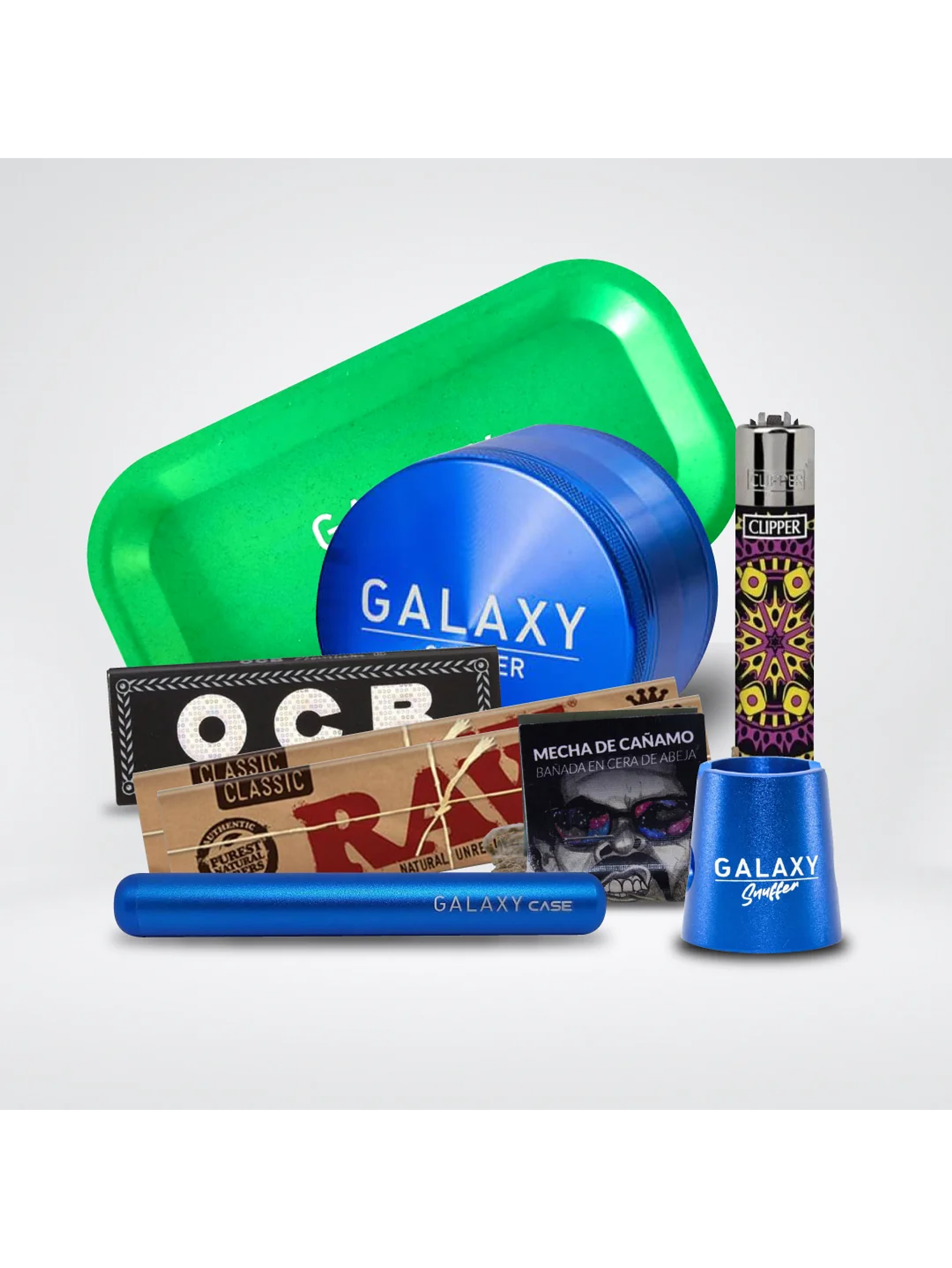 Pack Moledor Aluminio Pro Blue 63Mm-Galaxy 1