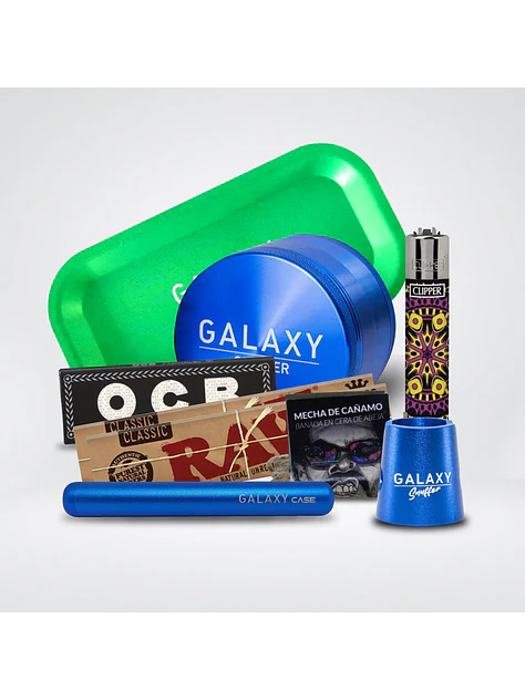 Pack Moledor Aluminio Pro Blue 63Mm-Galaxy 1