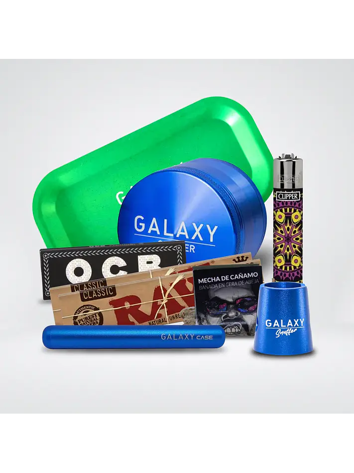 Pack Moledor Aluminio Pro Blue 63Mm-Galaxy 1