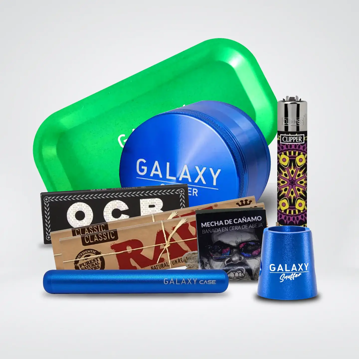 Pack Moledor Aluminio Pro Blue 63Mm-Galaxy 1