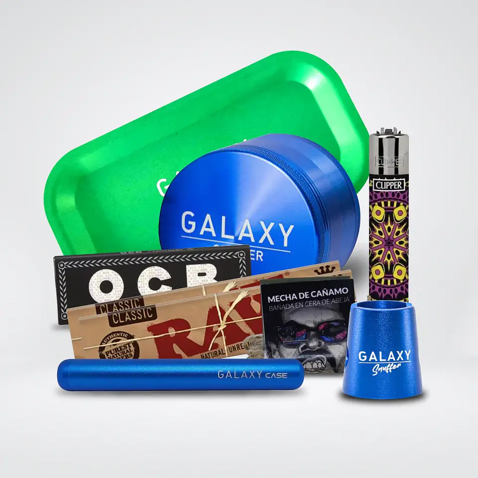 Pack Moledor Aluminio Pro Blue 63Mm-Galaxy 1