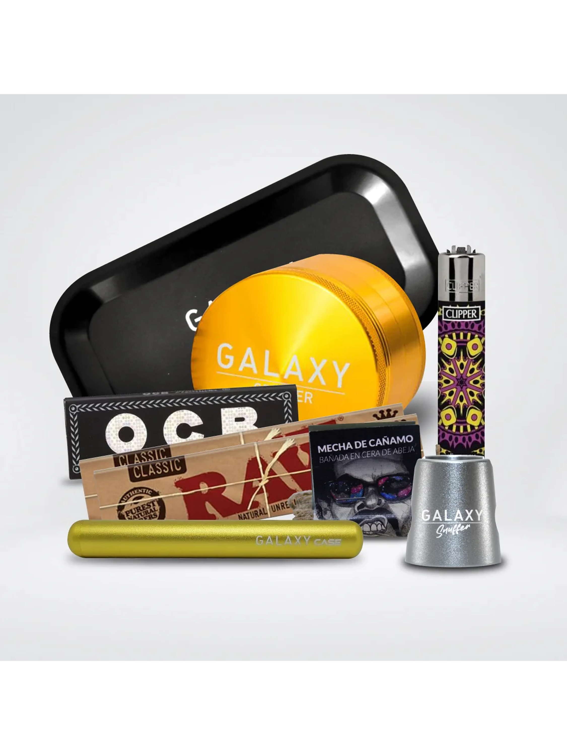 Pack Moledor Aluminio Pro Gold 63Mm-Galaxy 1