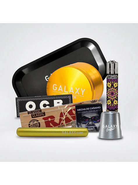 Pack Moledor Aluminio Pro Gold 63Mm-Galaxy 1