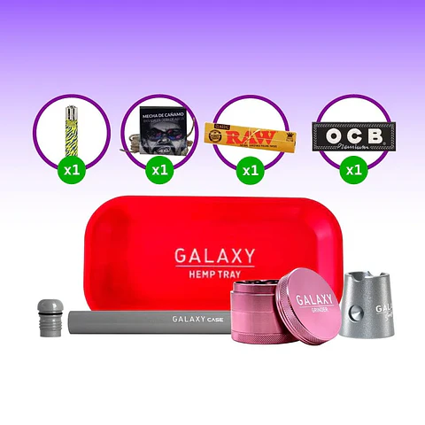 Pack Moledor Aluminio Pro Pink 63Mm-Galaxy