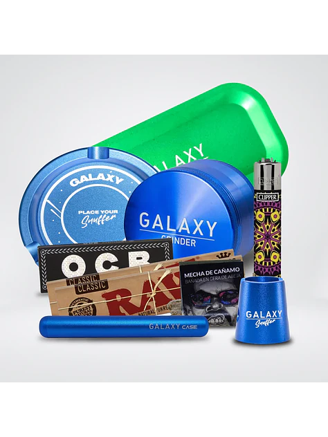 Pack Moledor Aluminio Experto Blue 63Mm - Galaxy 1