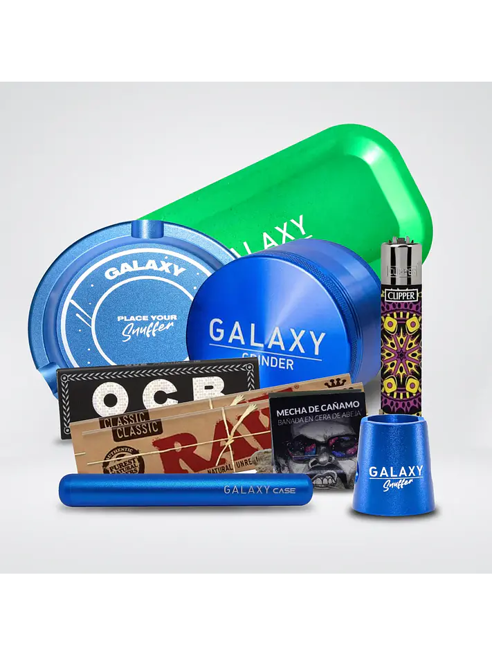 Pack Moledor Aluminio Experto Blue 63Mm - Galaxy 1