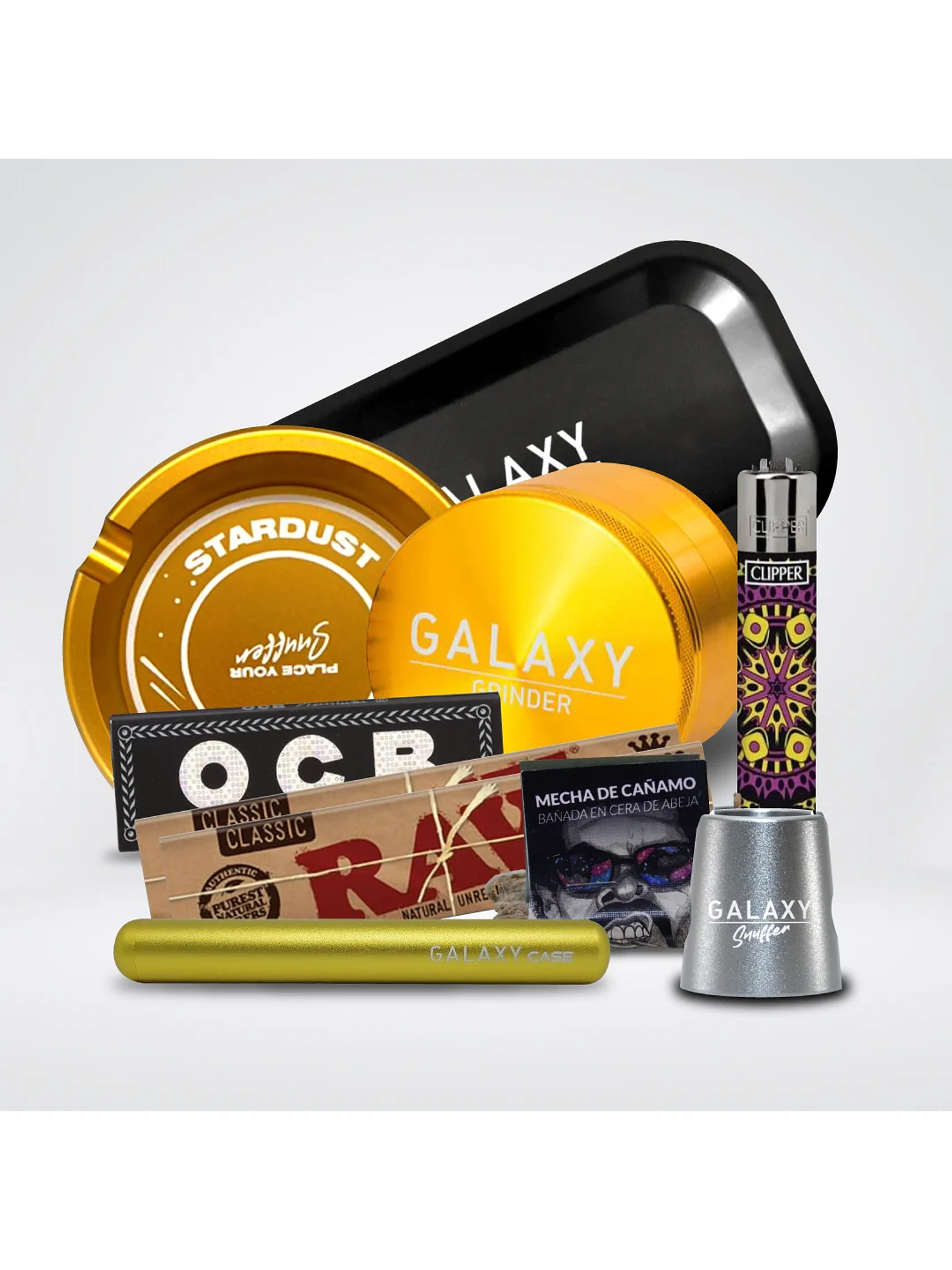 Pack Moledor Aluminio Experto Gold 63Mm - Galaxy 1