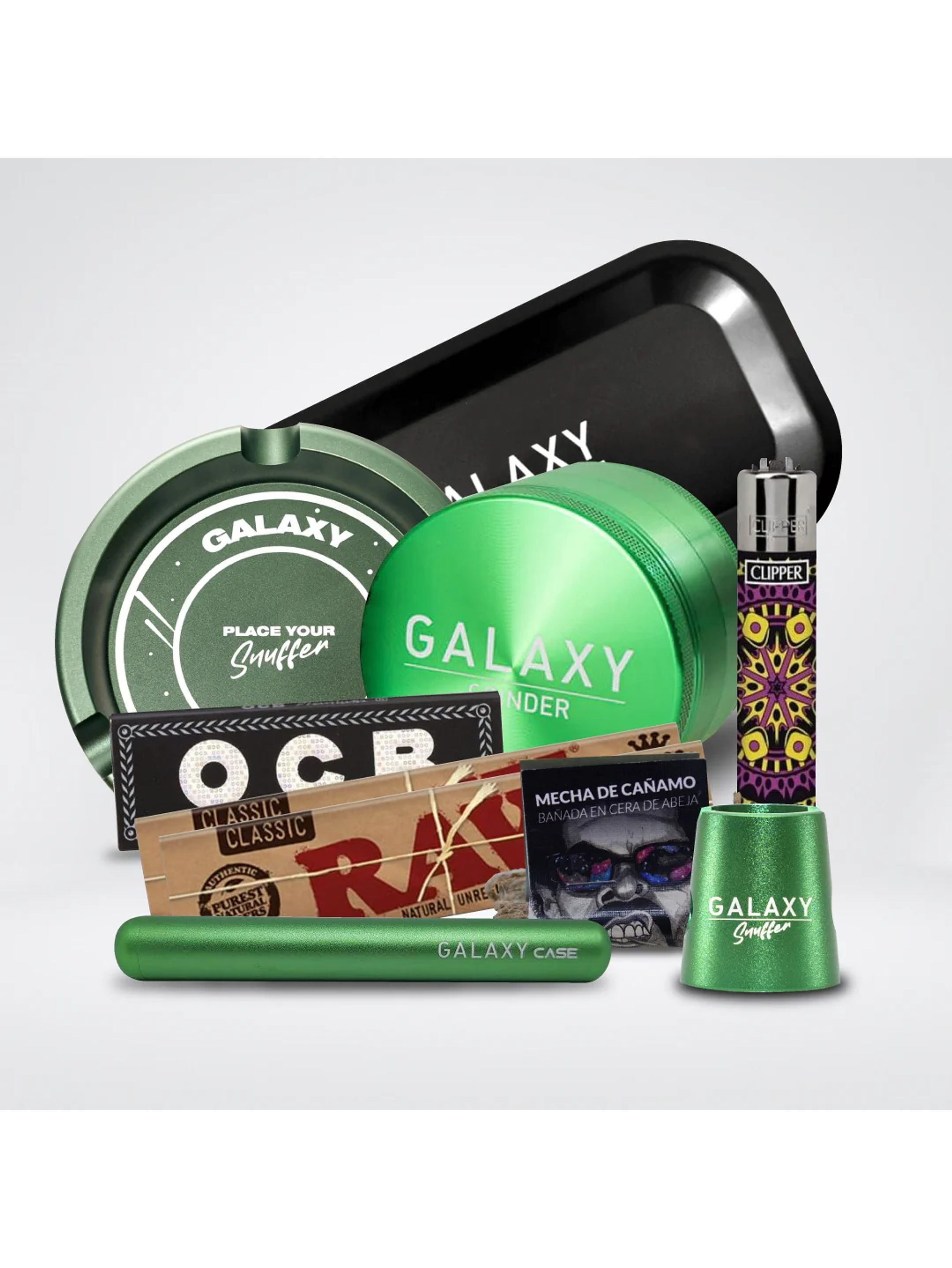 Pack Moledor Aluminio Experto Green 63Mm - Galaxy 1