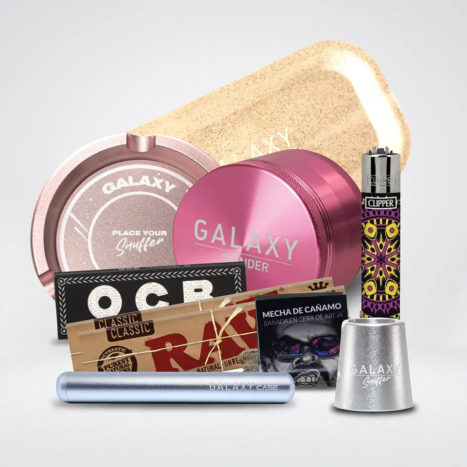 Pack Moledor Aluminio Experto Pink 63Mm - Galaxy 1