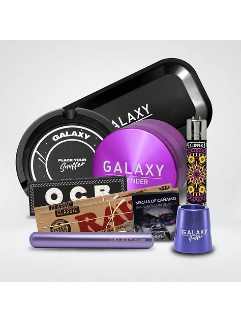 Pack Moledor Aluminio Experto Purple 63Mm - Galaxy 1