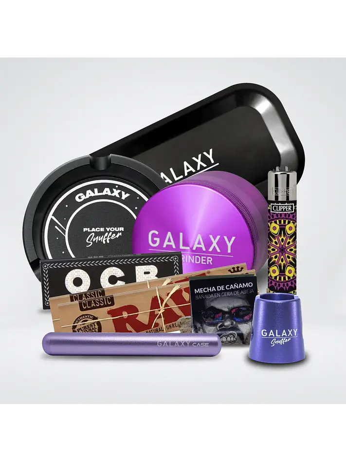 Pack Moledor Aluminio Experto Purple 63Mm - Galaxy 1