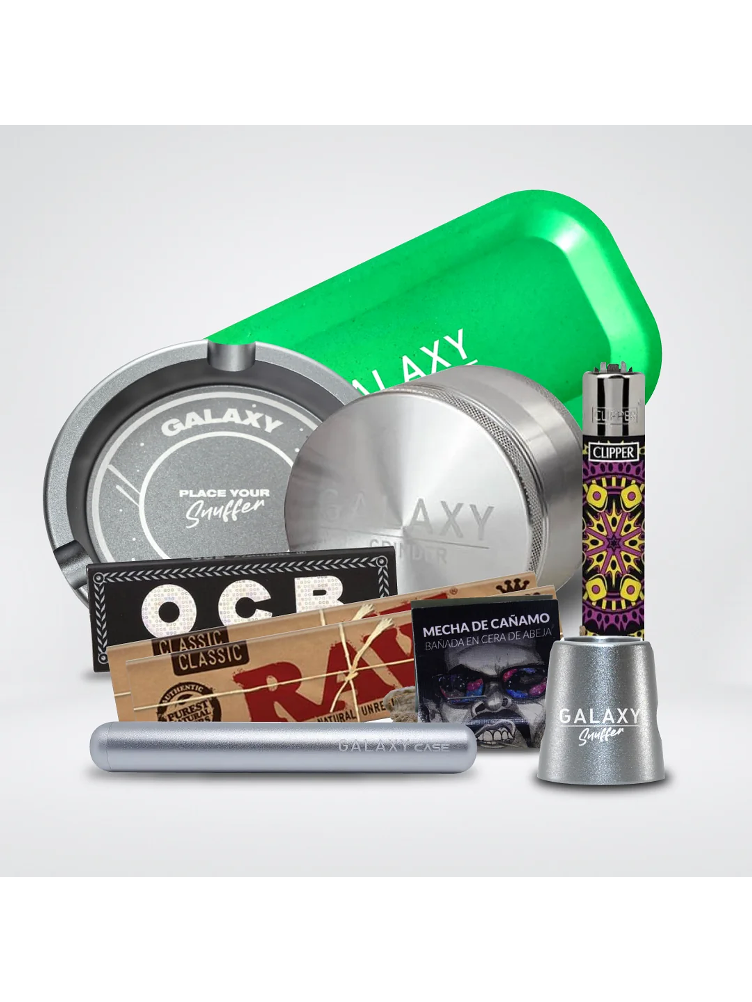 Pack Moledor Aluminio Experto Silver 63Mm - Galaxy 1