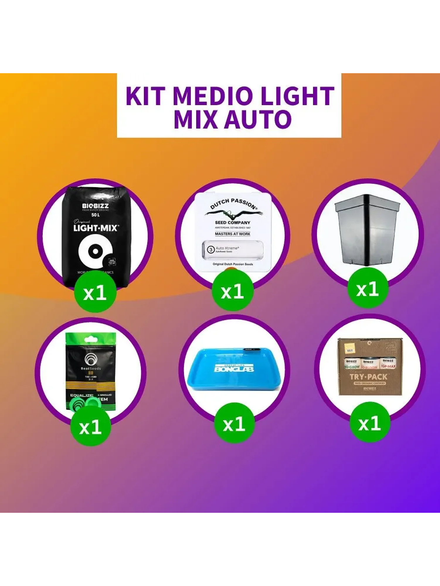 Kit Medio Light Mix Auto 1