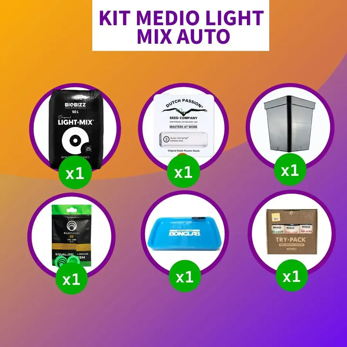 Kit Medio Light Mix Auto 1