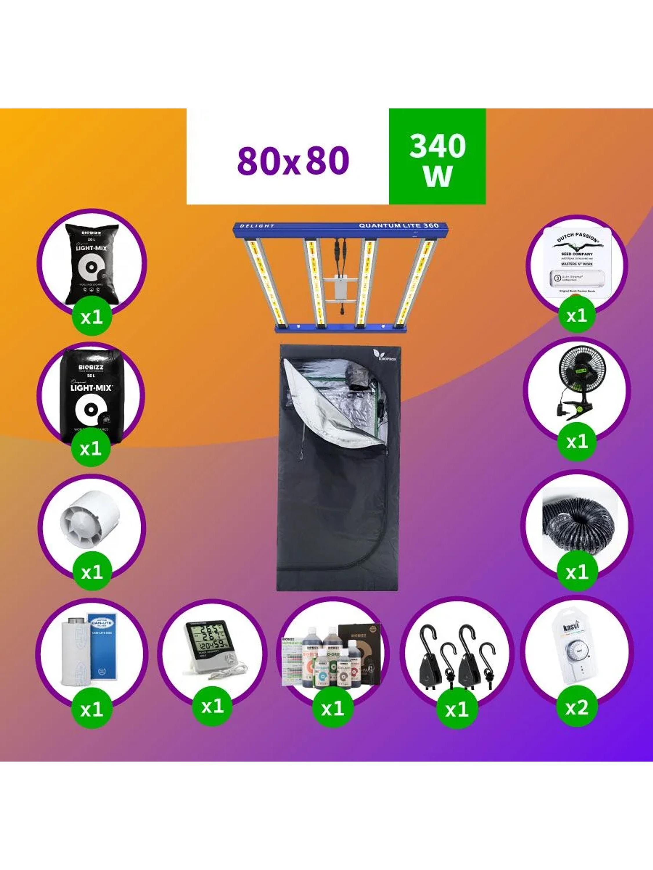 Kit Quantum Full Light 2.0 80X80 1