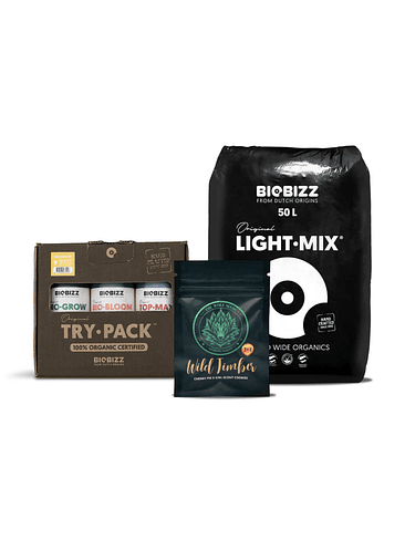 PACK CYBER CULTIVO LIGHT MIX + TRY PACK INDOOR + SEMILLA 1