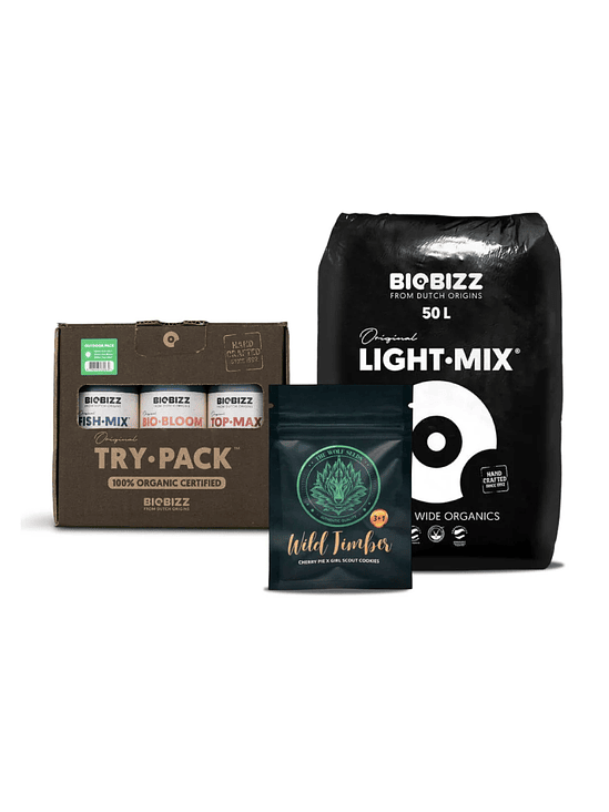 PACK CYBER CULTIVO LIGHT MIX + TRY PACK OUTDOOR + SEMILLA 1