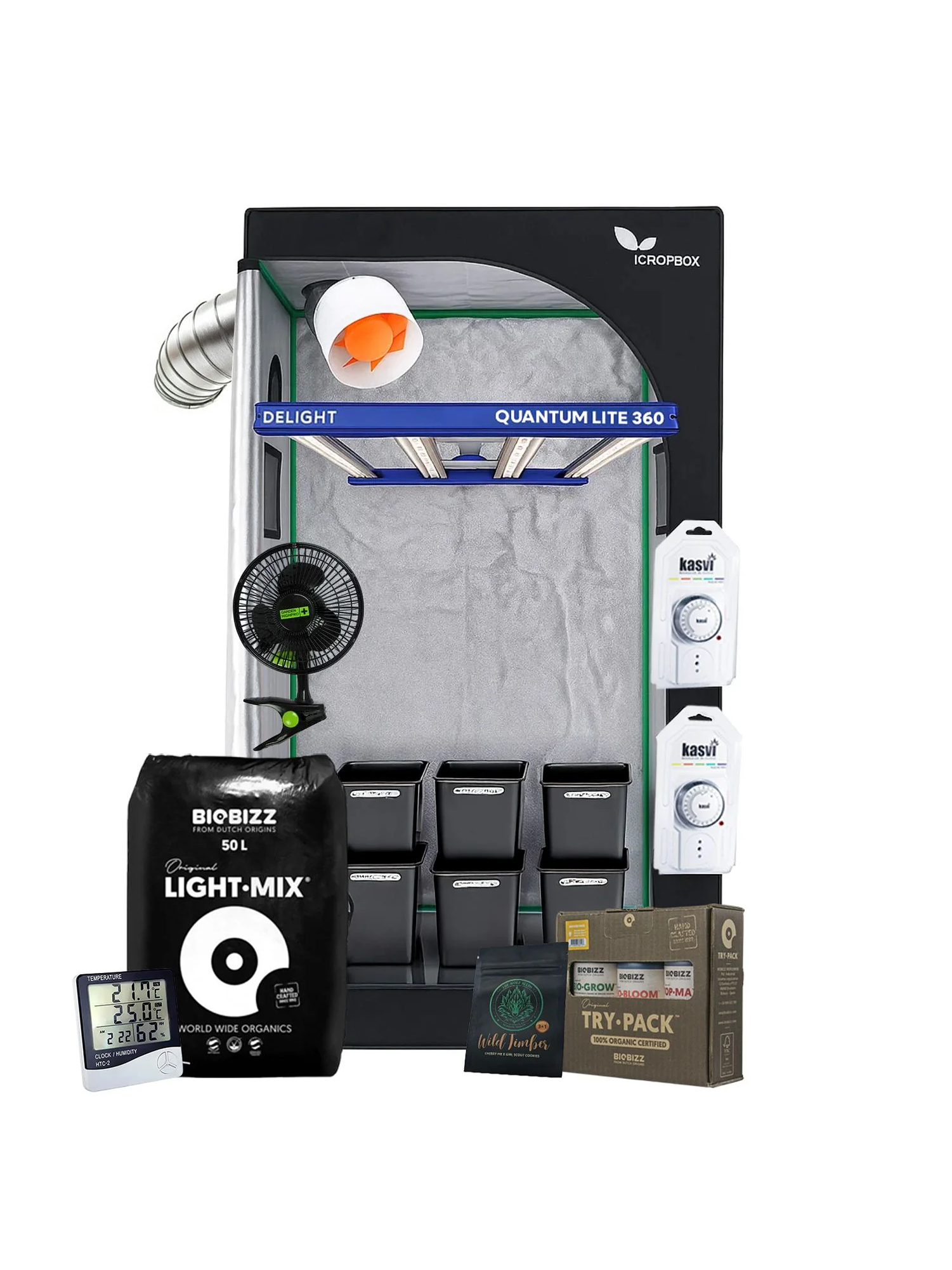 Kit Completo Quantum Lite Delight 100- 360W Fácil Armado 2