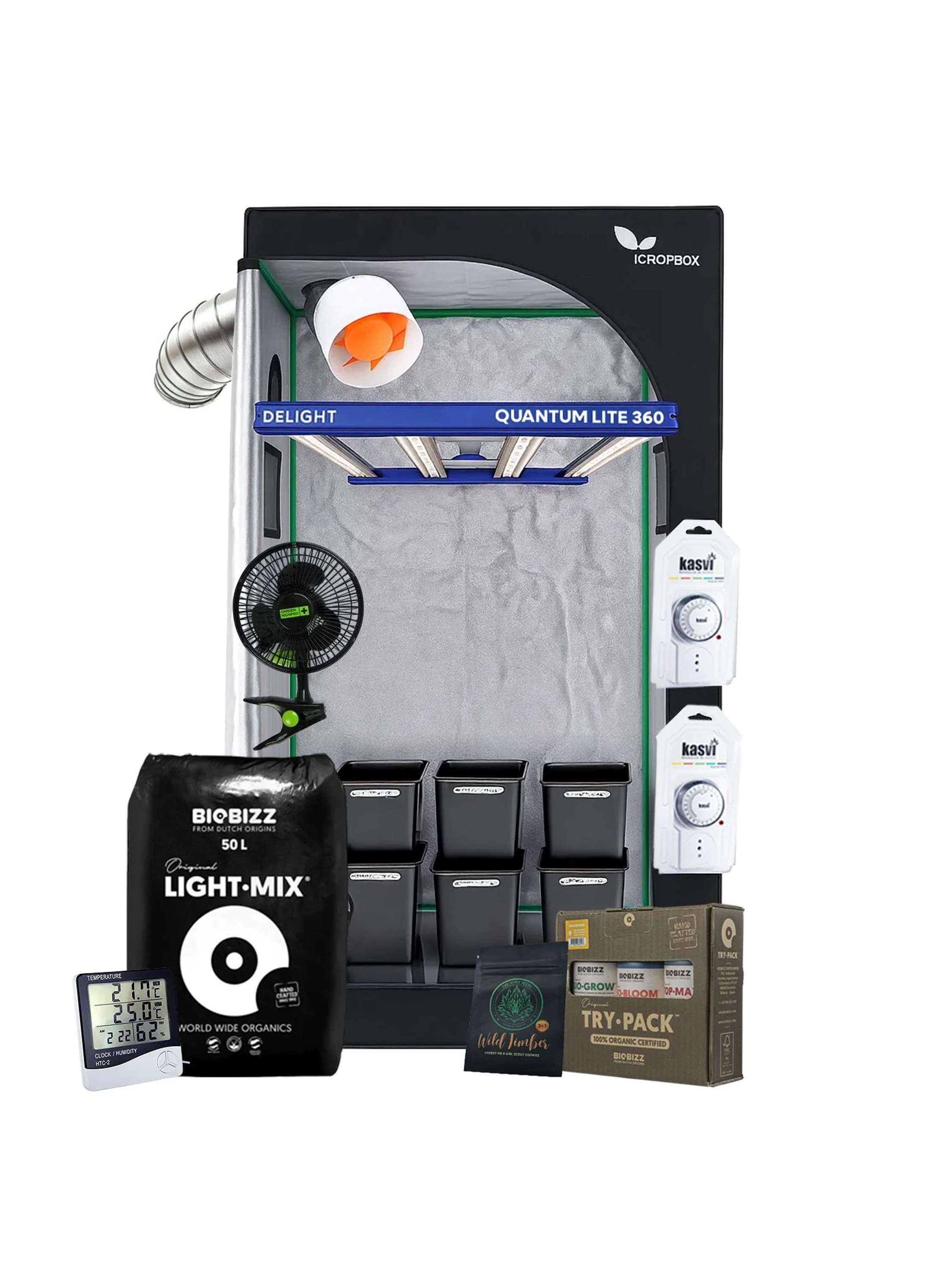 Kit Completo Quantum Lite Delight 100- 360W Fácil Armado 2