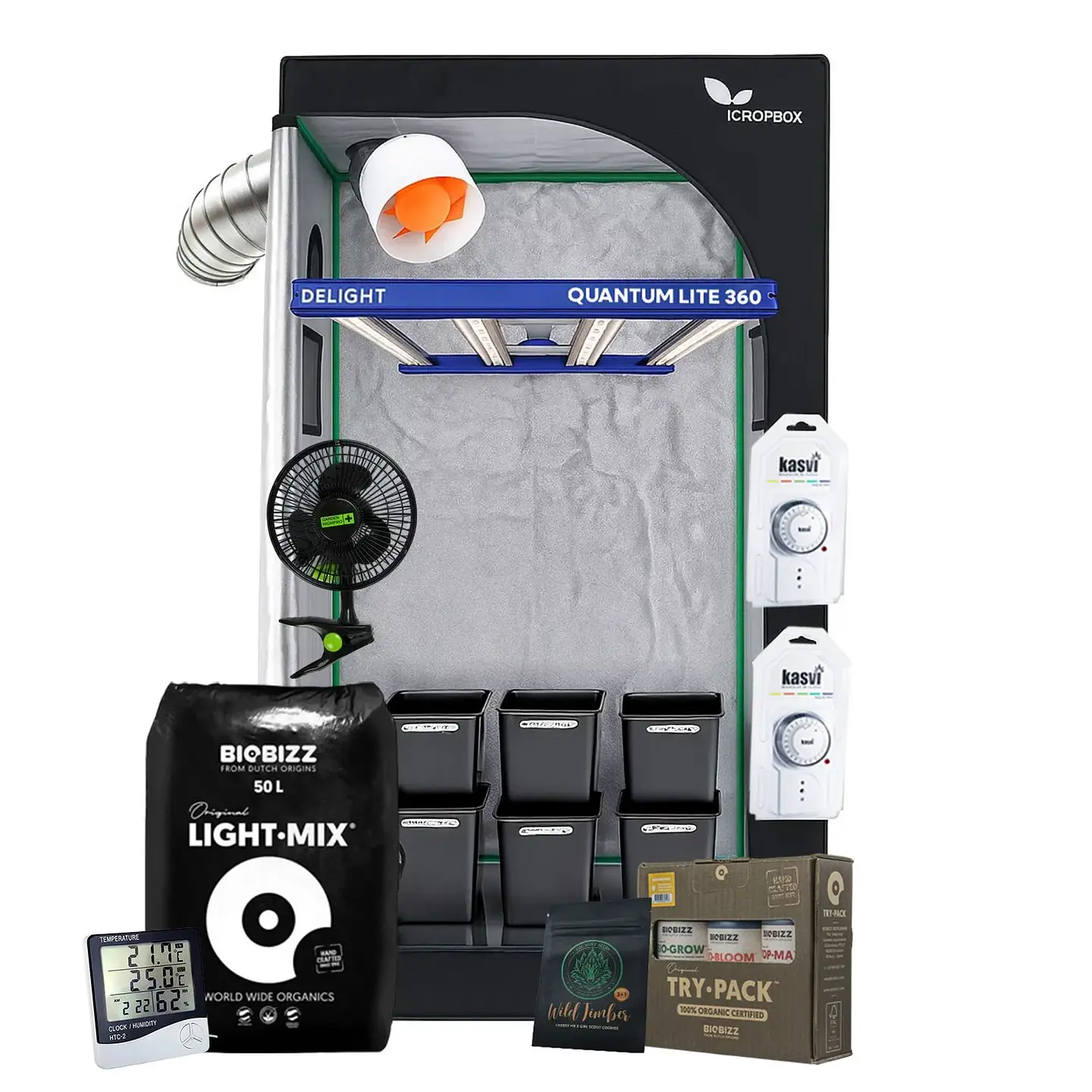 Kit Completo Quantum Lite Delight 100- 360W Fácil Armado 2