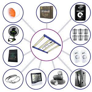 Kit Completo Quantum Lite Delight 100- 360W Fácil Armado