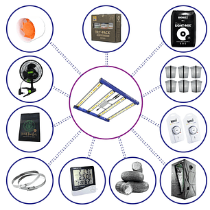 KIT COMPLETO QUANTUM LITE DELIGHT 100- 360W FÁCIL ARMADO