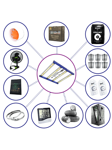 KIT COMPLETO QUANTUM LITE DELIGHT 100- 360W FÁCIL ARMADO 1