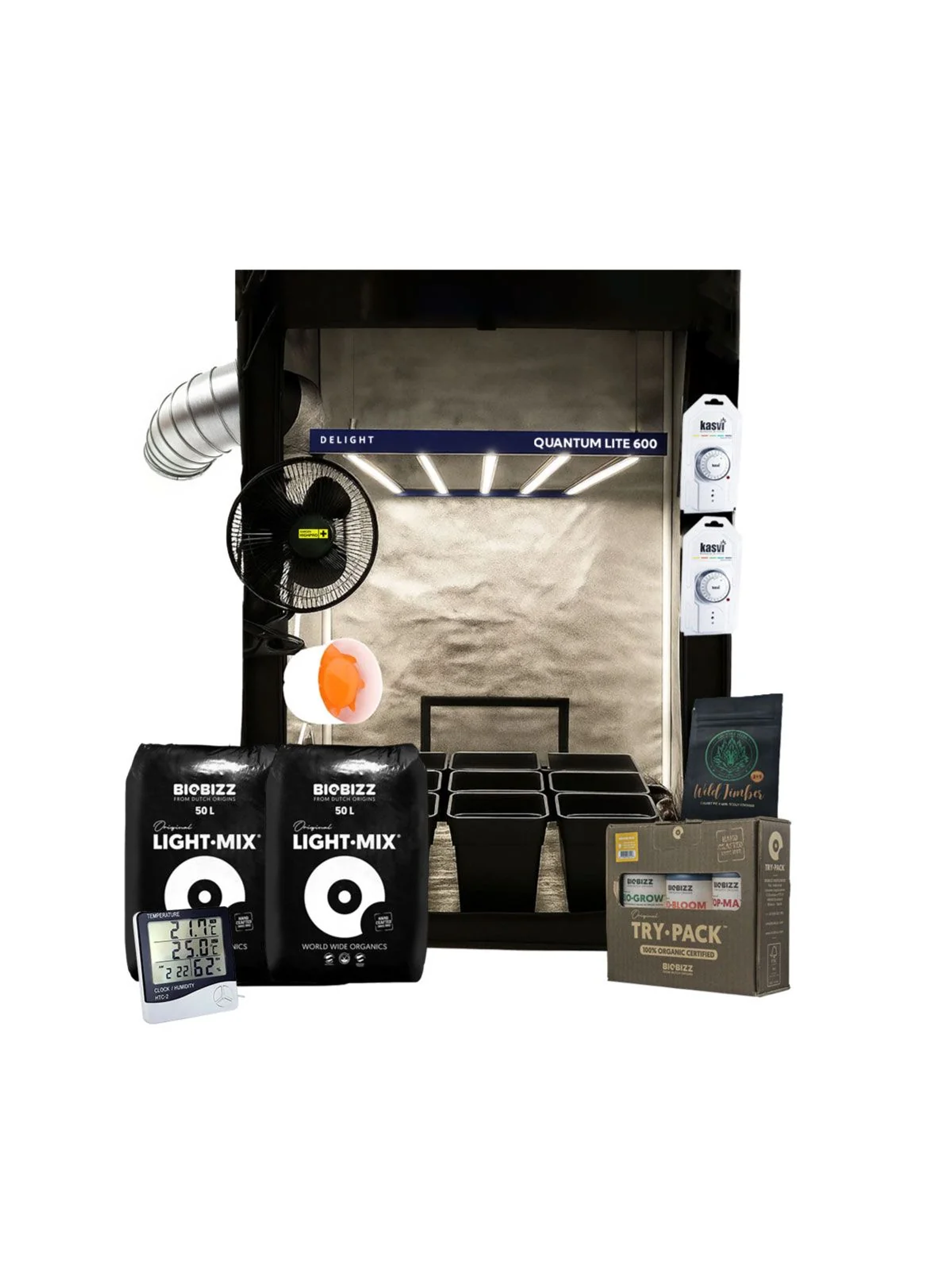 Kit Completo Quantum Lite Delight 120- 600W Fácil Armado 2