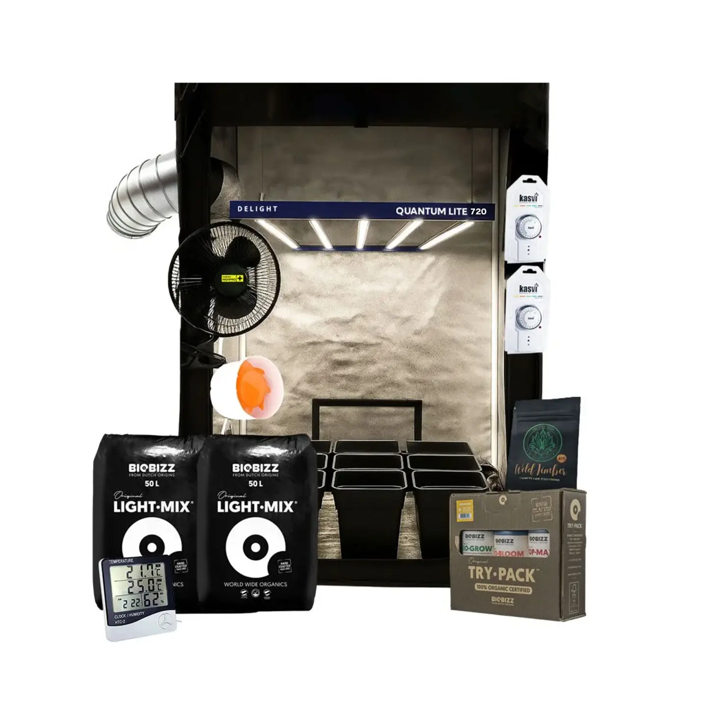 Kit Completo Quantum Lite Delight Plus 120- 720W Fácil Armado 2