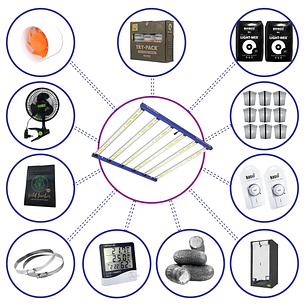 KIT COMPLETO QUANTUM LITE DELIGHT PLUS 120- 720W FÁCIL ARMADO