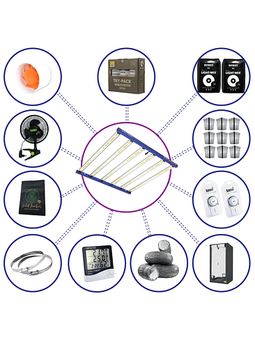 KIT COMPLETO QUANTUM LITE DELIGHT PLUS 120- 720W FÁCIL ARMADO 1